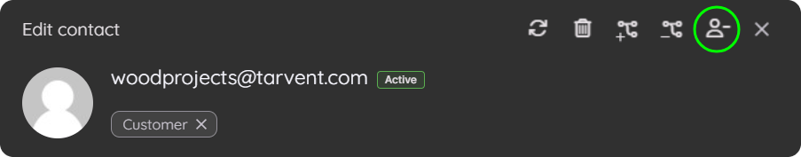 Contact dialog - Status icon