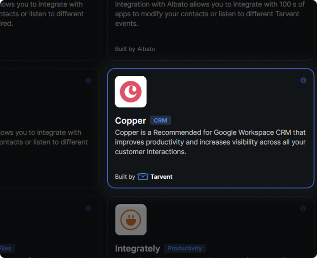 Copper Integration