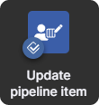 Update Pipeline item action